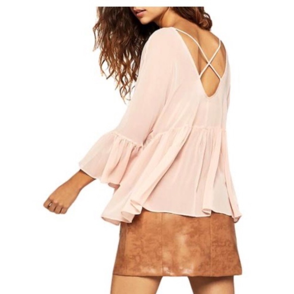 BCBGeneration Chiffon Ruffled Top - Picture 2 of 4